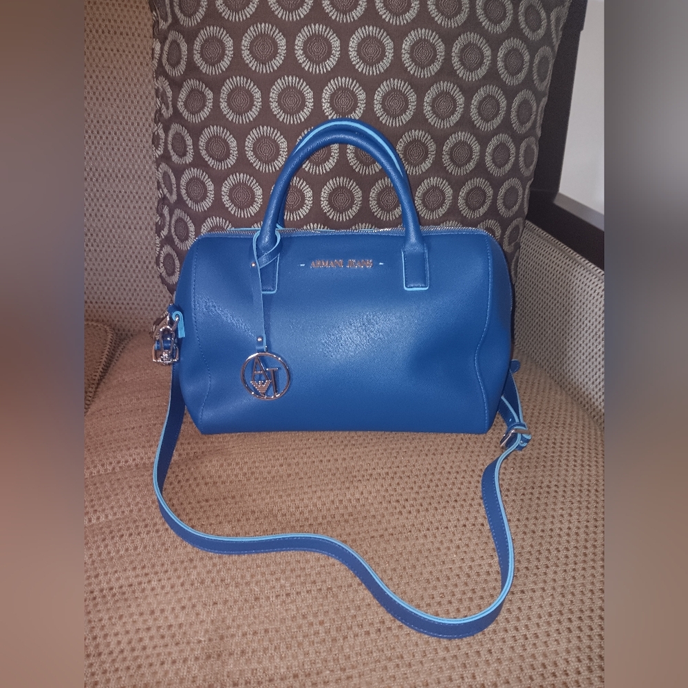 Armani Jeans Boston Bag With Long Strap